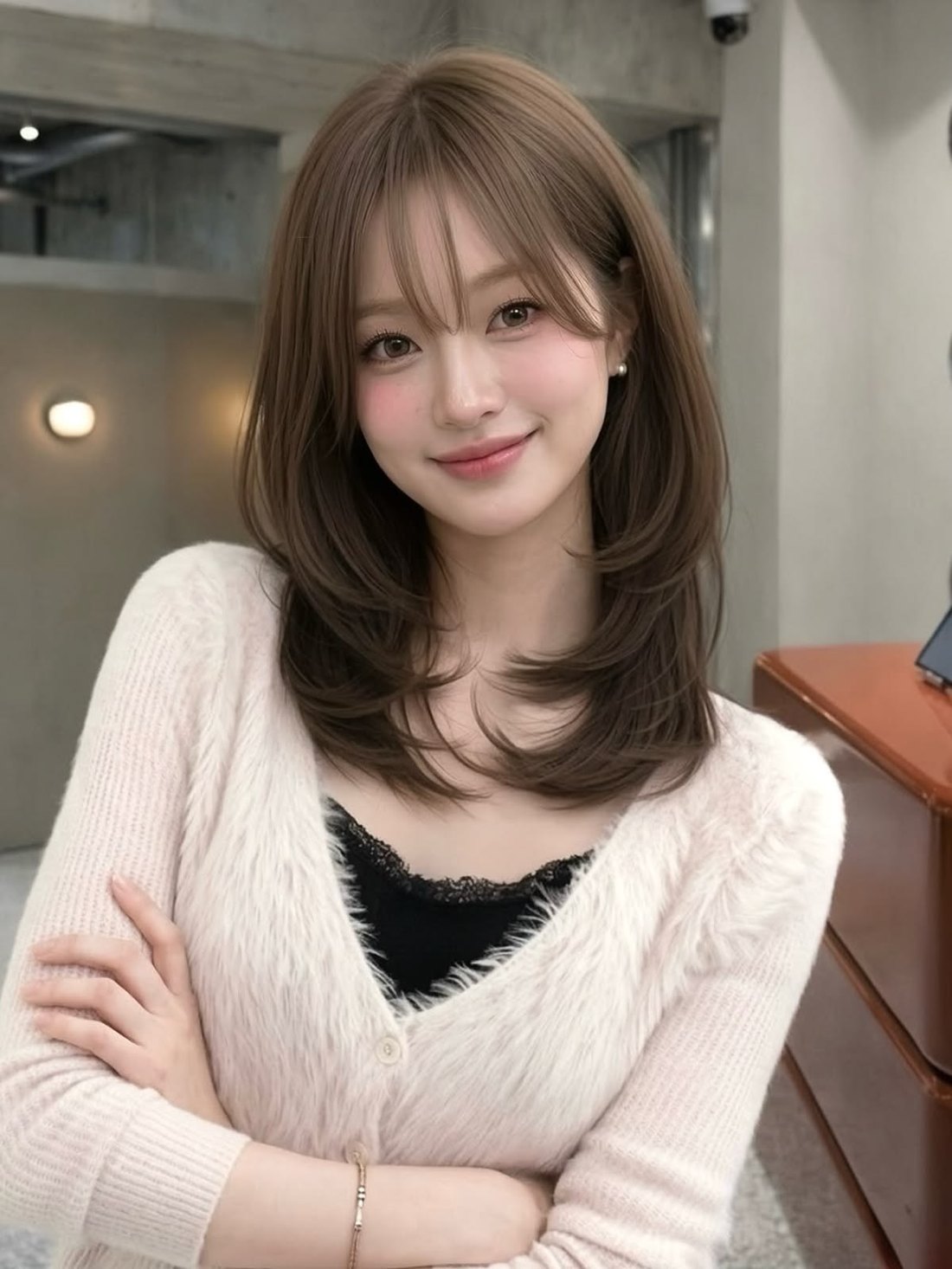 瀏海中長髮C字燙|釜山田浦・西面 Beijin hair 韓式C字燙
