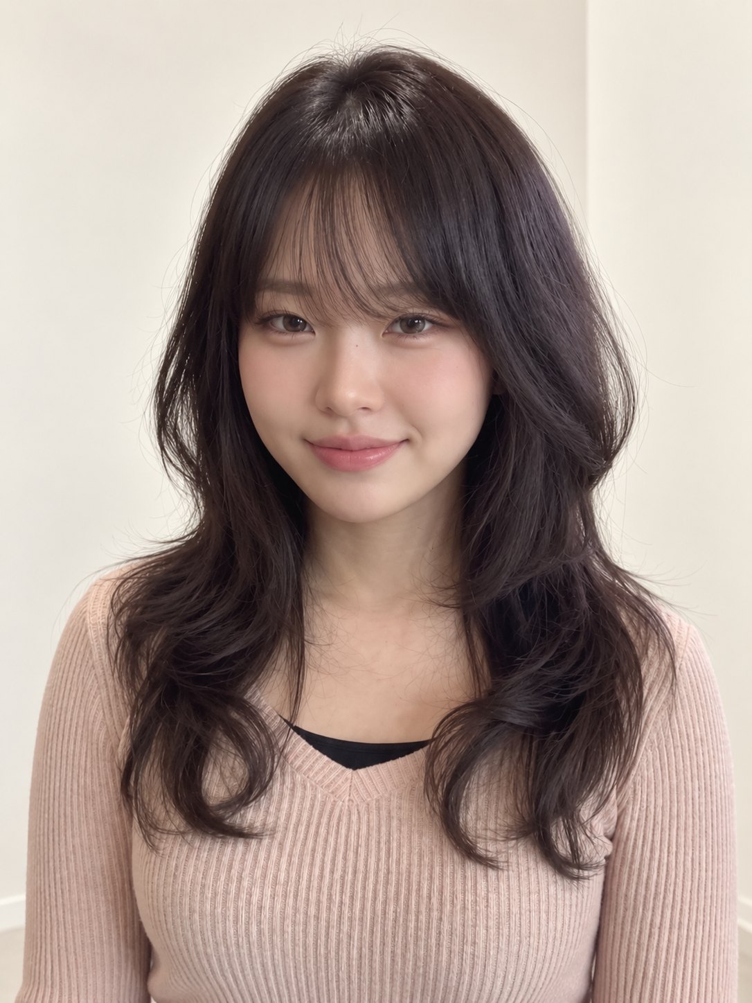 瀏海長髮層次波浪|釜山田浦・西面 Beijin hair 韓式燙髮
