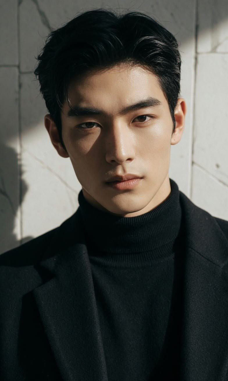 사이드 스윕 남성컷 — 부산 전포·서면 베이진 헤어 남성 헤어컷